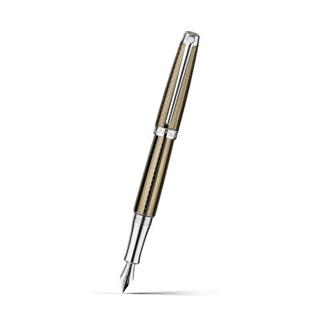 Caran d'Ache Léman Caviar Fountain Pen on a white background