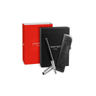 Caran d'Ache Léman Damier Fountain Pen & Leather Case Set, detail view 7