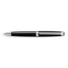 Caran d'Ache Léman Ebony Black Bi-Fonction Ballpoint Pen & Mechanical Pencil, Silver-Plated, Rhodium-Coated — detail view 2