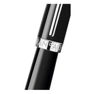 Caran d'Ache Léman Ebony Black Roller Pen, Silver-Plated, Rhodium-Coated — detail view 4