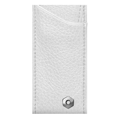 Caran d'Ache Léman Leather Pen Case for 2 Pens, White — detail view 2
