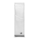 Caran d'Ache Léman Leather Pen Case for 2 Pens, White on a white background