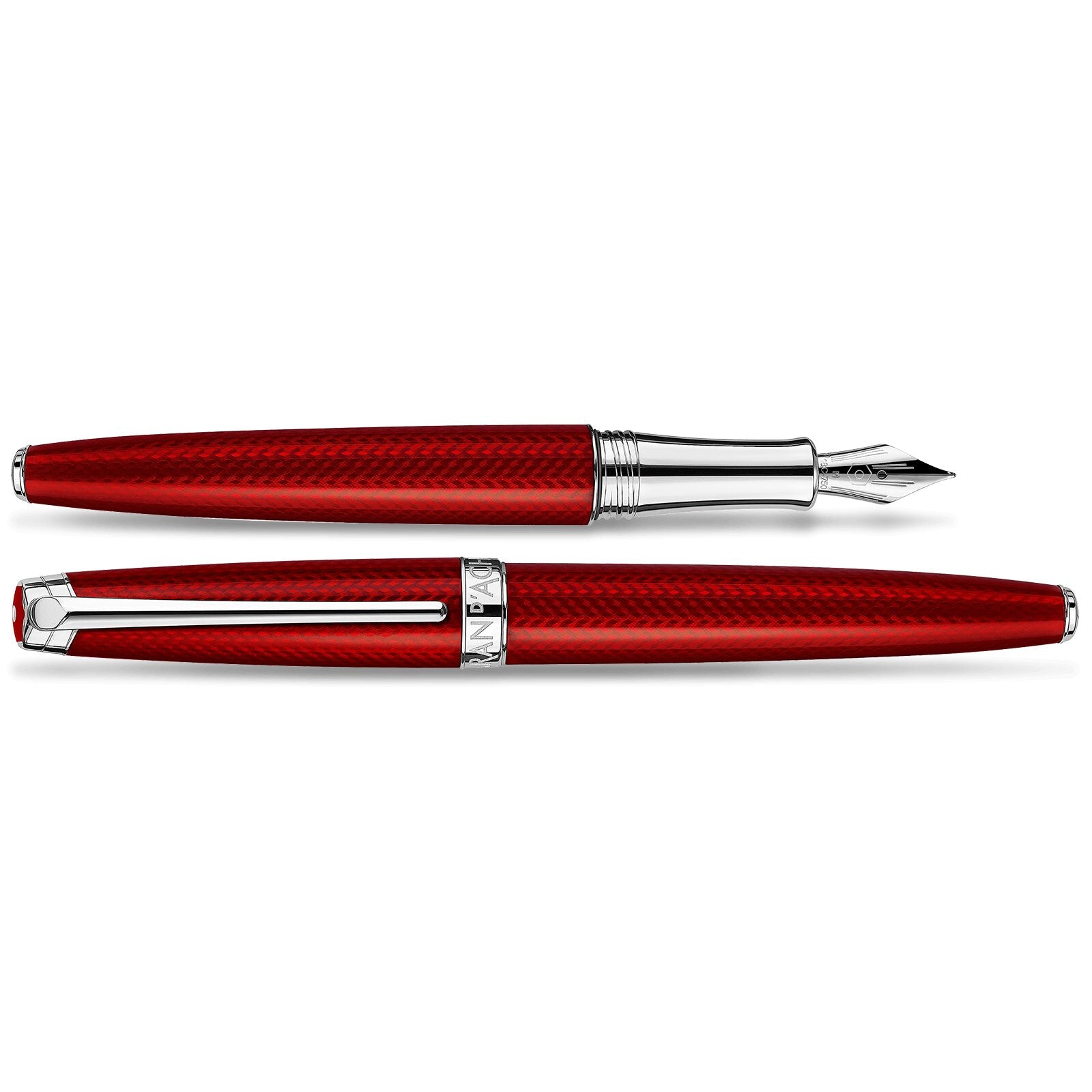 Caran d'Ache Léman Rouge Carmin Fountain Pen — detail view 1