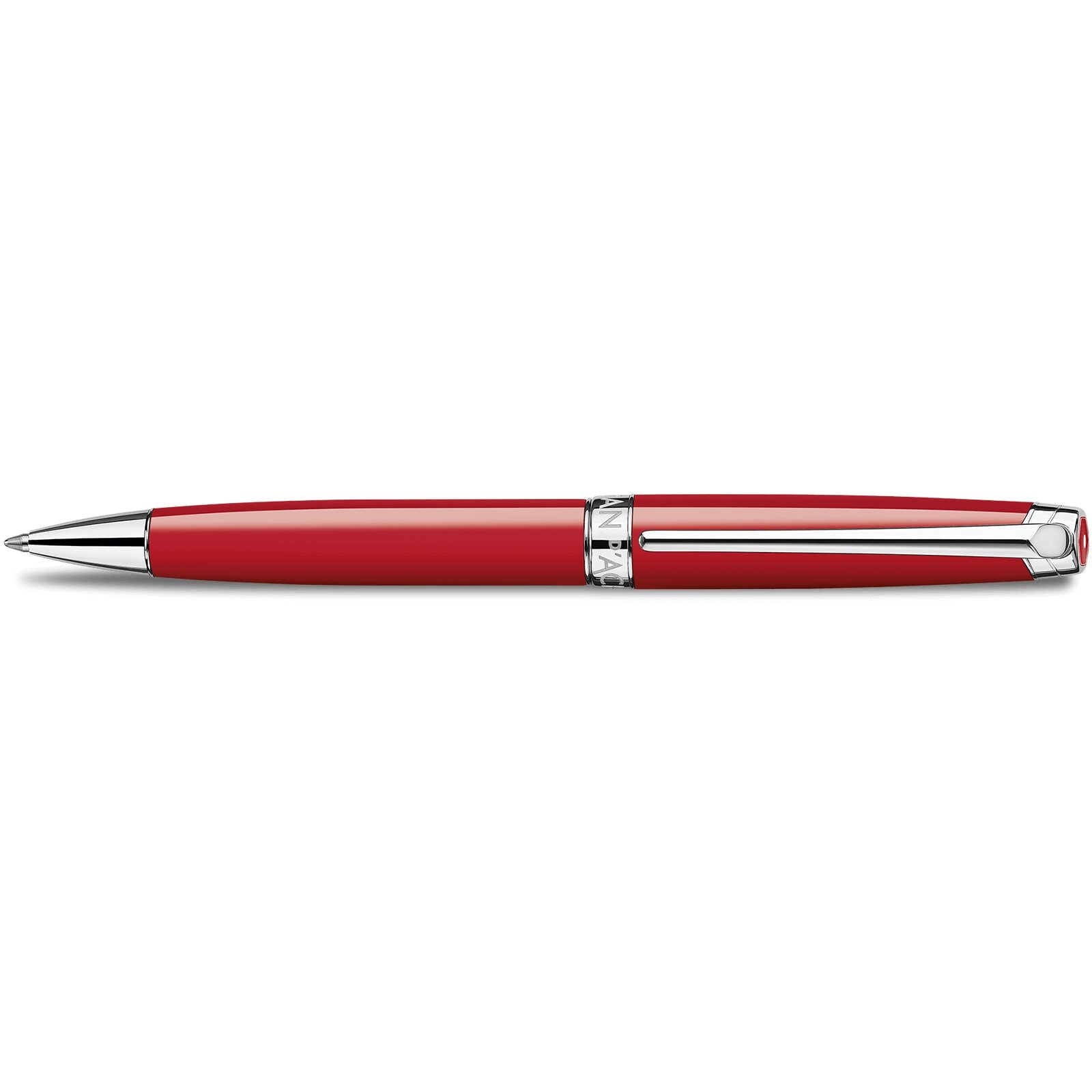 Caran d'Ache Léman Scarlet Red Ballpoint Pen — detail view 1