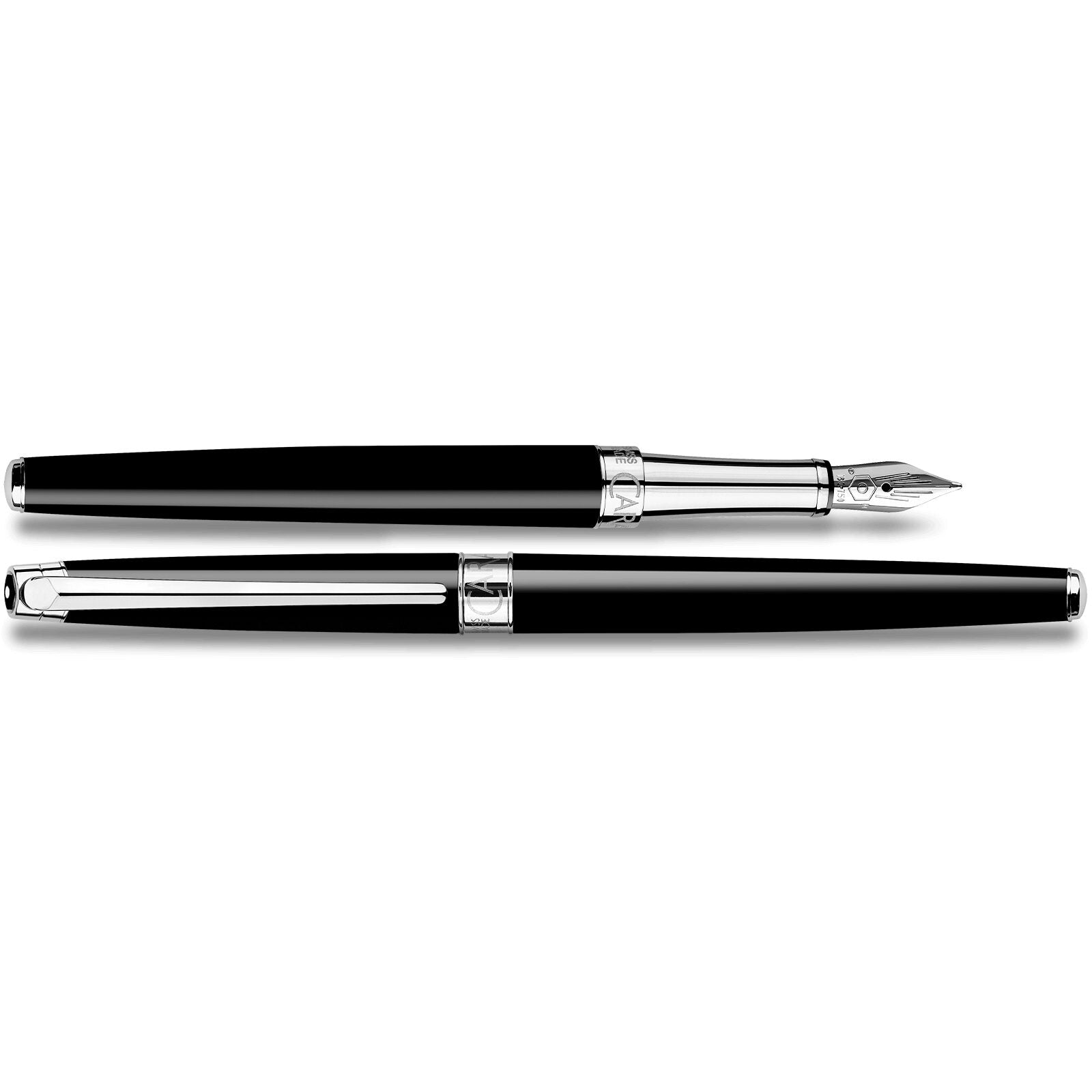 Caran d'Ache Léman Slim Black Fountain Pen — detail view 1