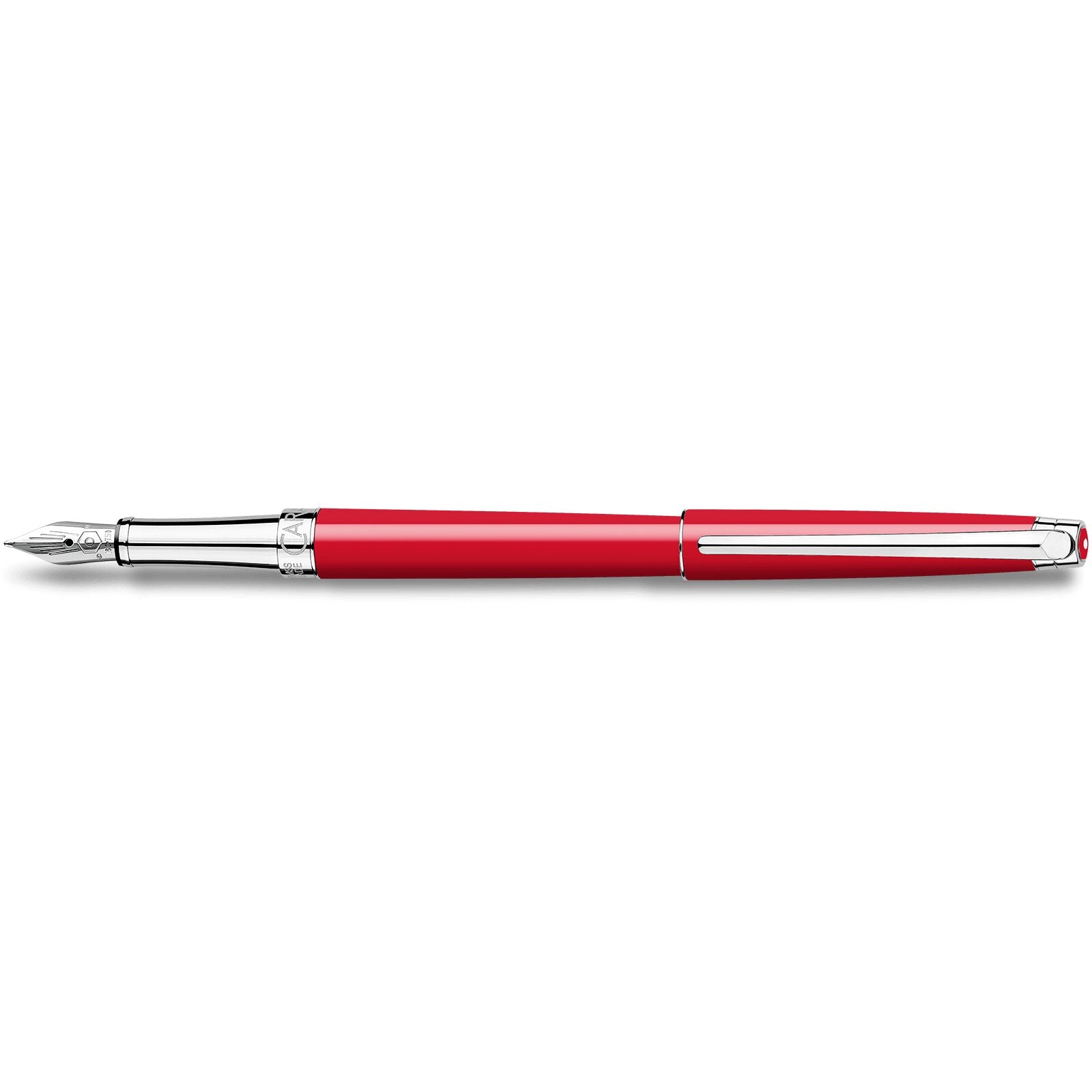 Caran d'Ache Léman Slim Scarlet Red Fountain Pen — detail view 2