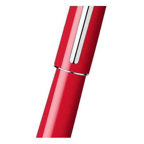 Caran d'Ache Léman Slim Scarlet Red Fountain Pen — detail view 5