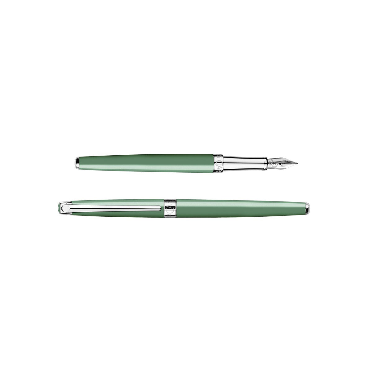 Caran d'Ache Léman Slim Vert de Gris Fountain Pen, Special Edition, detail view 4