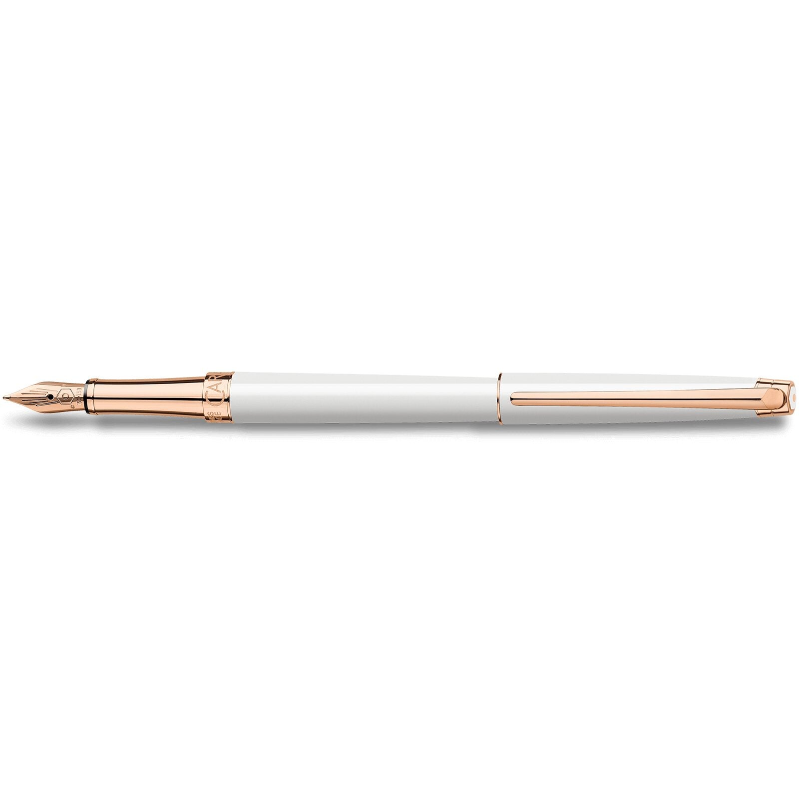 Caran d'Ache Léman Slim White Fountain Pen — detail view 2