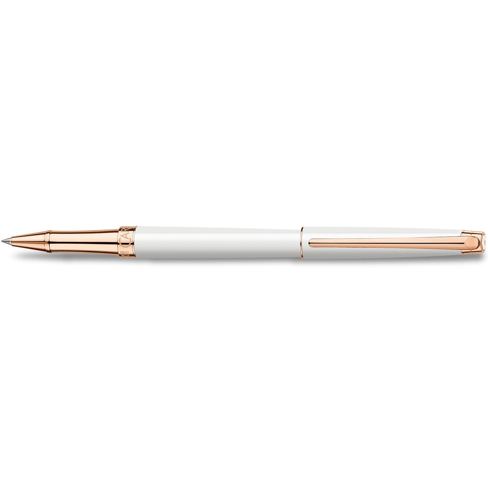 Caran d'Ache Léman Slim White Roller Pen — detail view 2