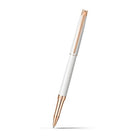 Caran d'Ache Léman Slim White Roller Pen on a white background