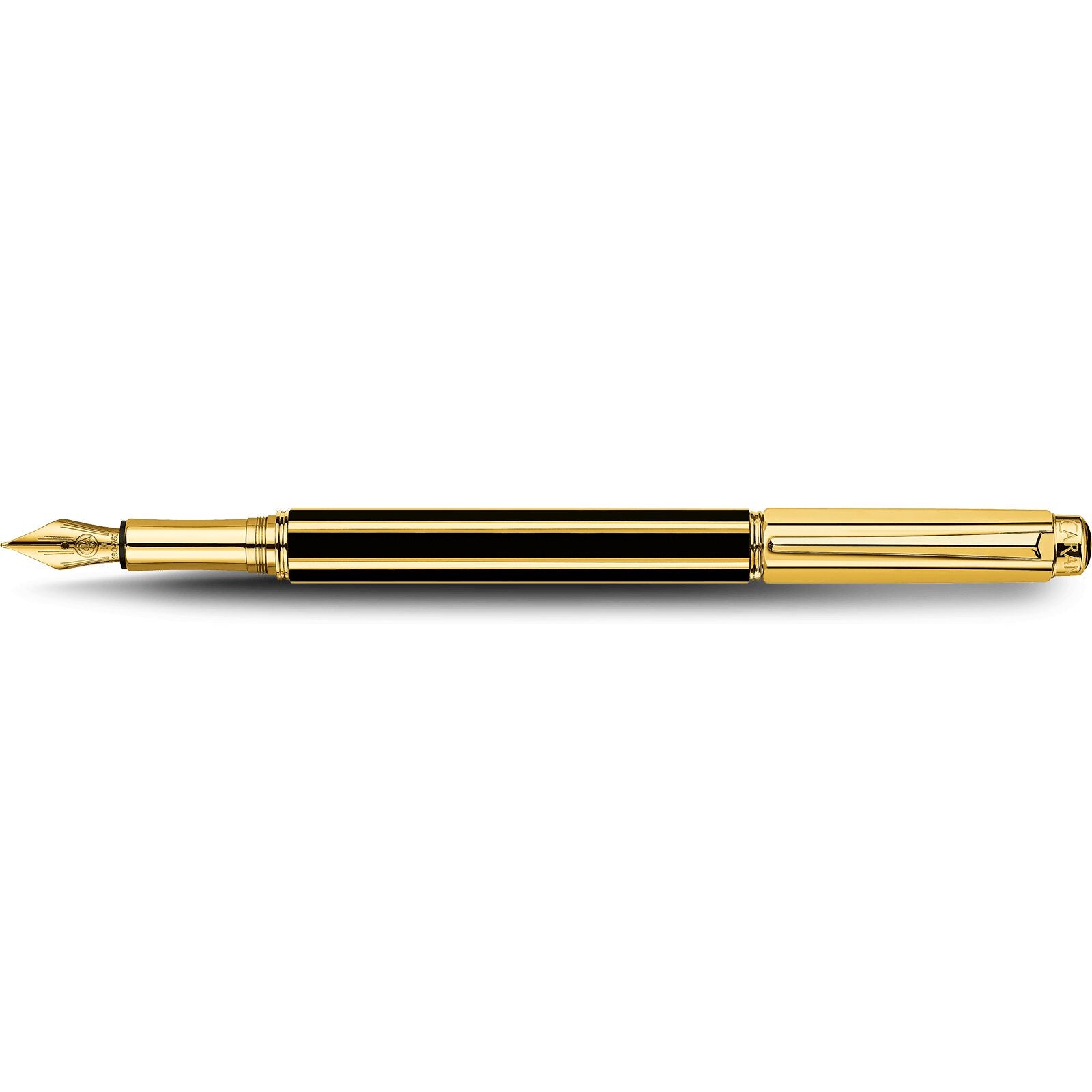Caran d'Ache Varius China Black Fountain Pen, Gold-Plated — detail view 1
