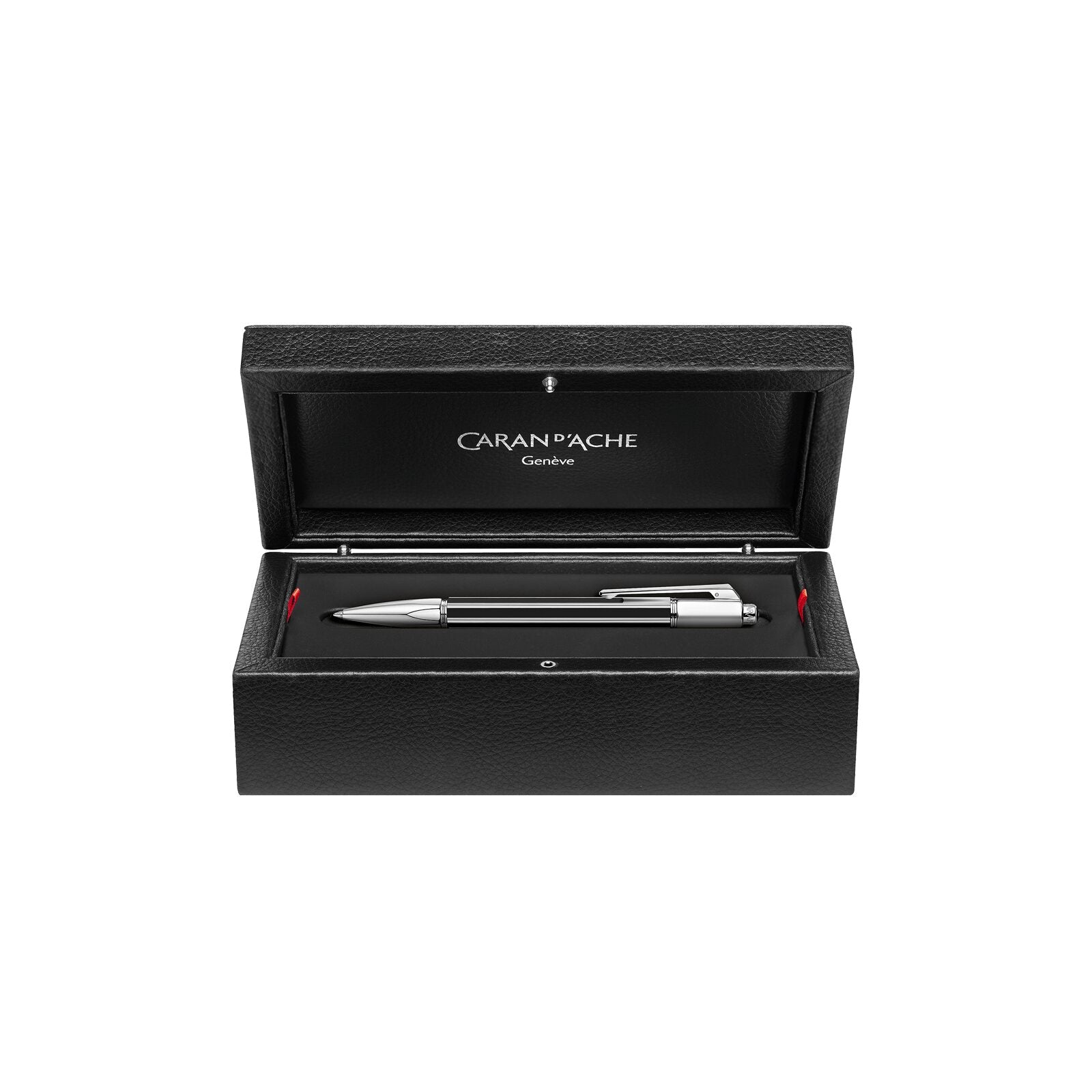 Caran d'Ache Varius China Black Mechanical Pencil, Silver-Plated, Rhodium-Coated — detail view 2