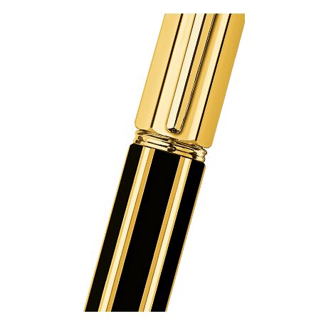Caran d'Ache Varius China Black Roller Pen, Gold-Plated — detail view 5