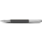 Caran d'Ache Varius China Black Roller Pen, Silver-Plated, Rhodium-Coated — detail view 1