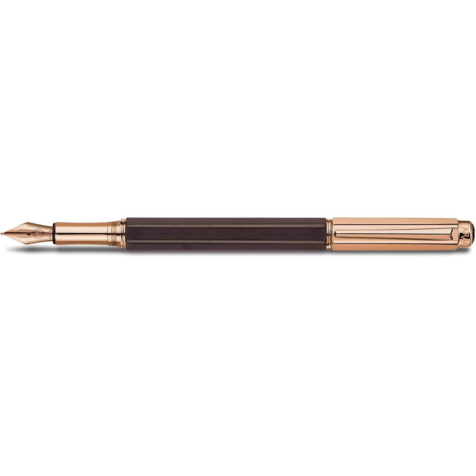 Caran d'Ache Varius Ebony Fountain Pen, Rose Gold-Plated — detail view 1