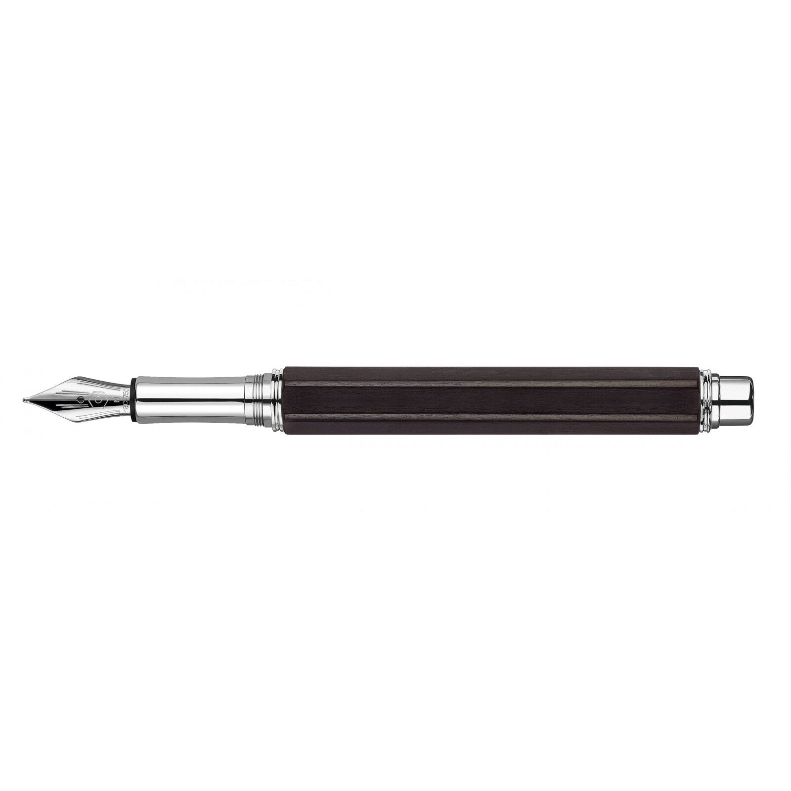 Caran d'Ache Varius Ebony Fountain Pen, Silver-Plated, Rhodium-Coated — detail view 1