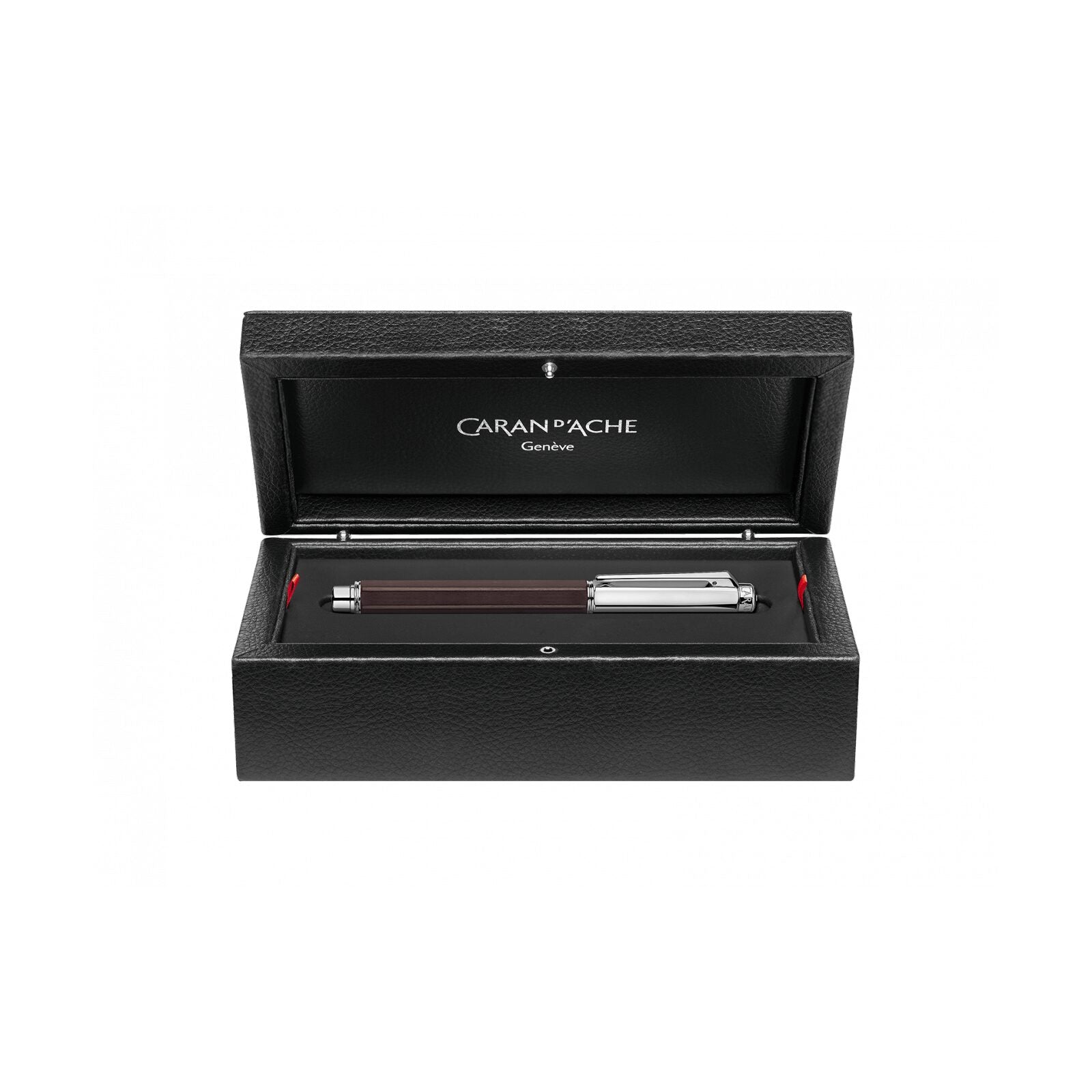 Caran d'Ache Varius Ebony Fountain Pen, Silver-Plated, Rhodium-Coated — detail view 4