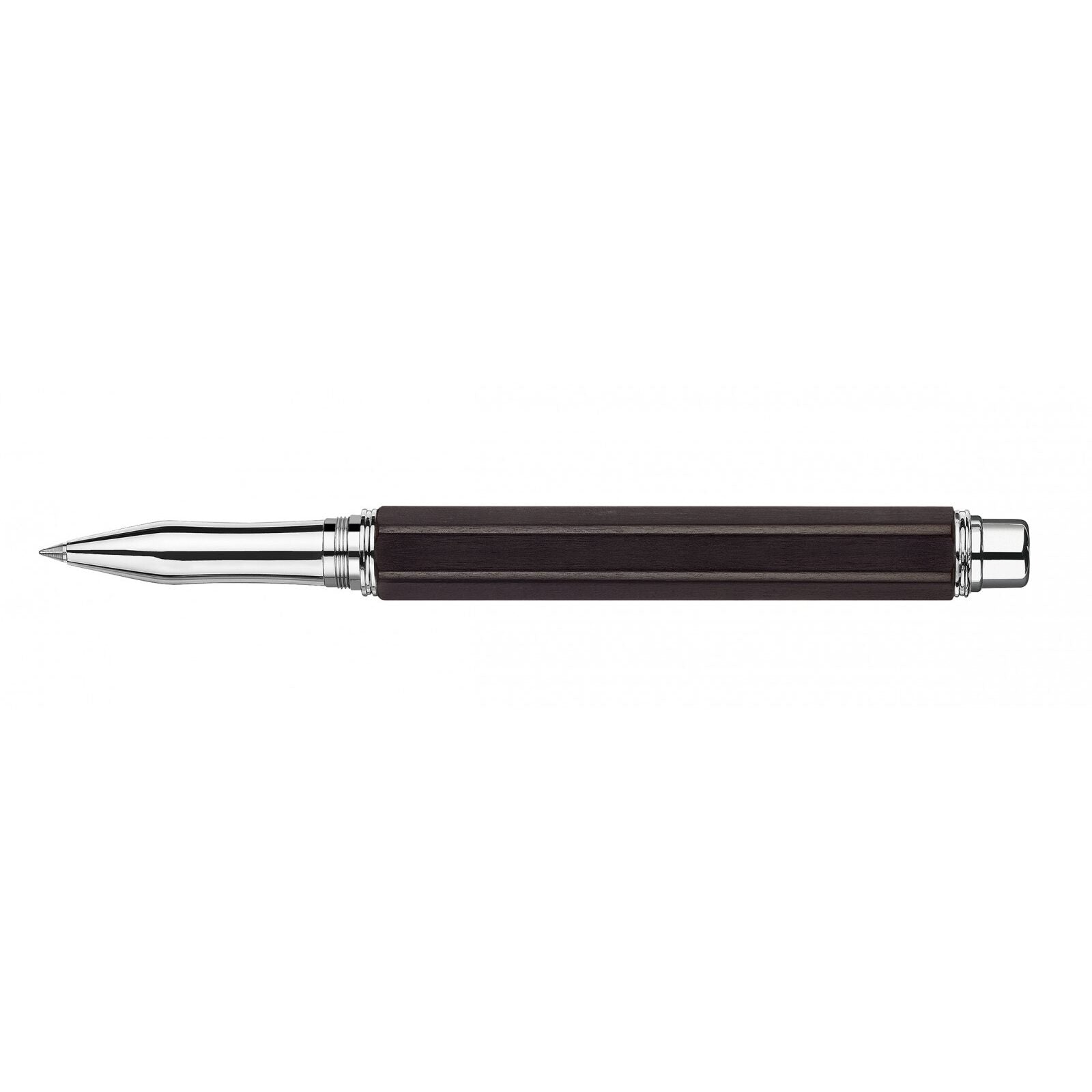 Caran d'Ache Varius Ebony Roller Pen, Silver-Plated, Rhodium-Coated — detail view 1