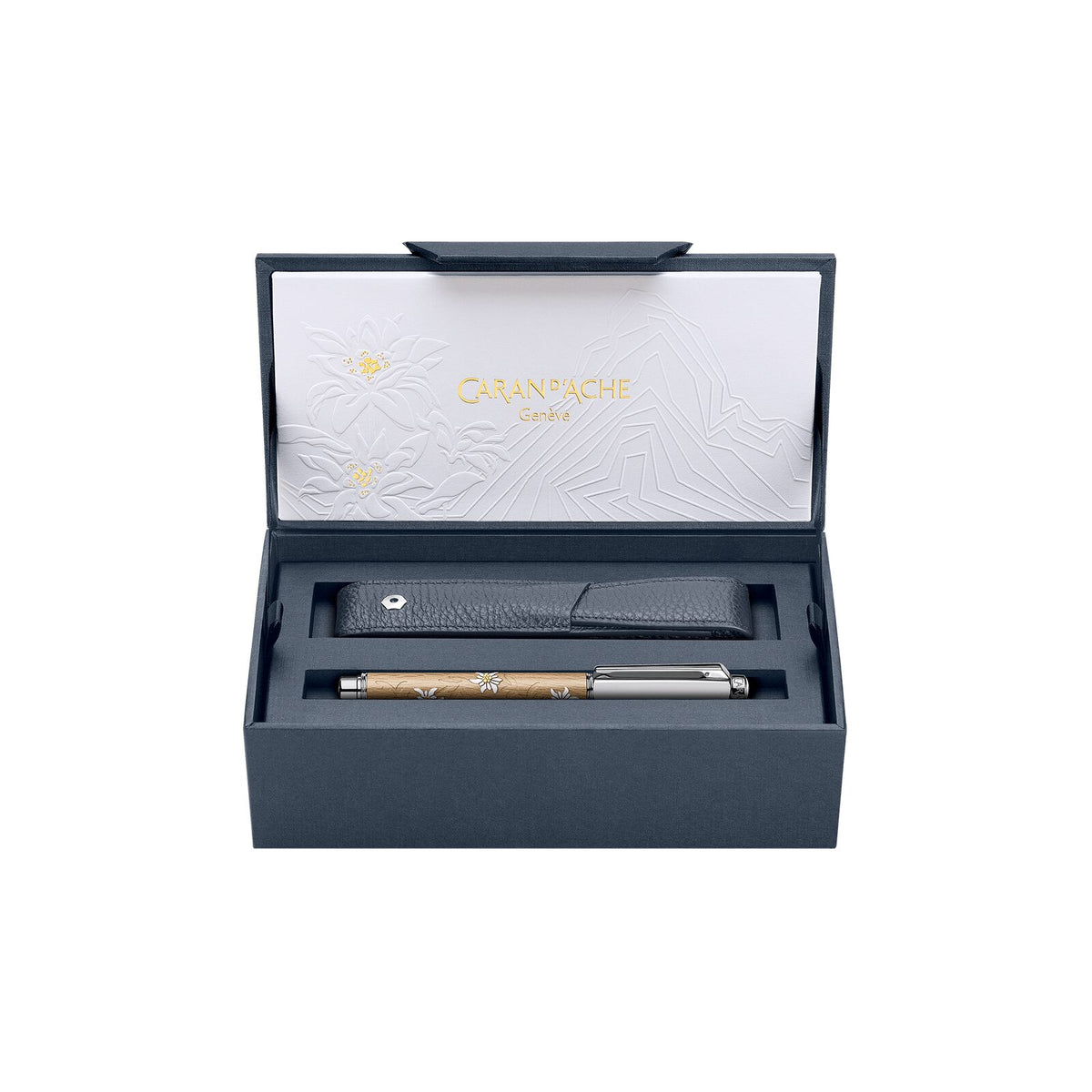 Caran d'Ache Varius Edelweiss Fountain Pen, Limited Edition, detail view 6