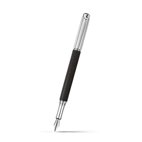 Caran d'Ache Varius Ivanhoe Black Fountain Pen on a white background