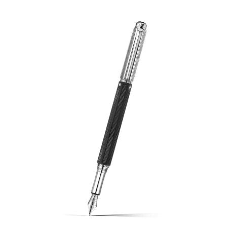 Caran d'Ache Varius Rubracer Fountain Pen on a white background