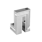 Christofle Perspectives Chrome Aluminium 2-light Candelabra in aluminum on a white background