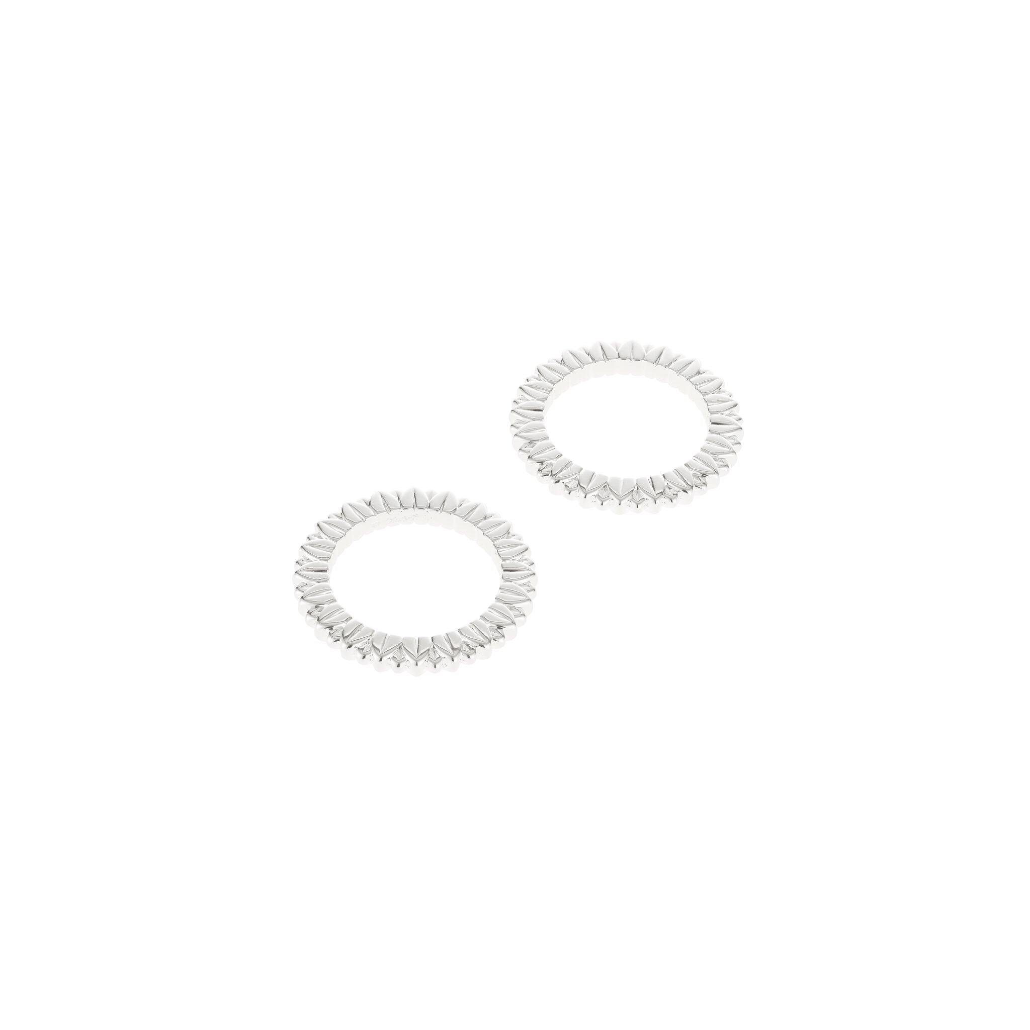 Christofle Malmaison Silver-Plated Set of 2 Palmettes Napkin Rings — additional view