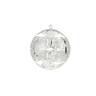 Christofle Silver-Plated Christmas Ornament 2022 Edition in silver-plate on a white background