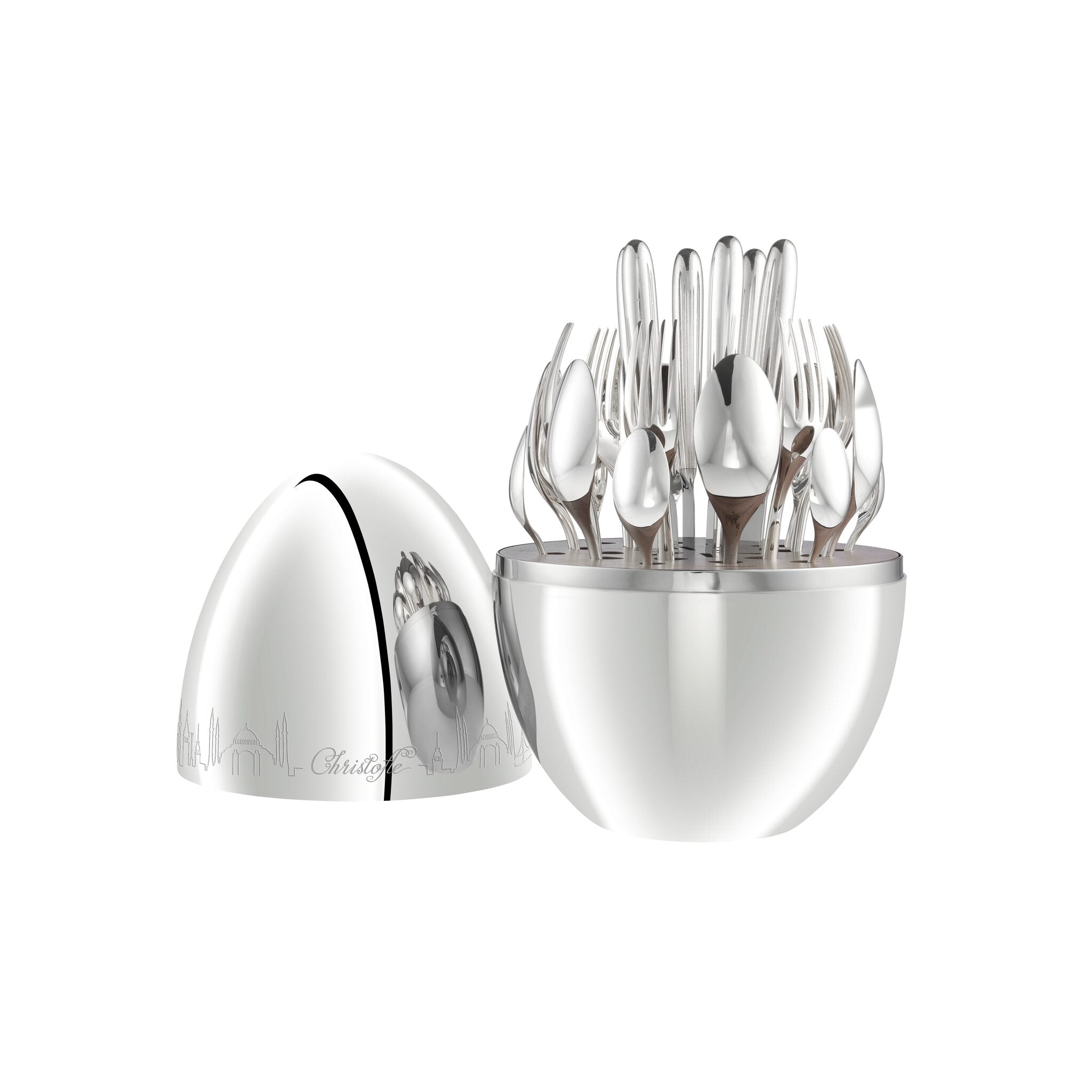 Christofle Mood Skyline ISTANBUL - Silver-Plated 24-Piece Flatware Set — additional view