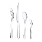 Christofle Infini Silver-Plated 4-Piece Flatware Set in silver-plate on a white background