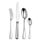 Christofle Malmaison 4-Piece Sterling Silver Flatware Set in sterling silver on a white background