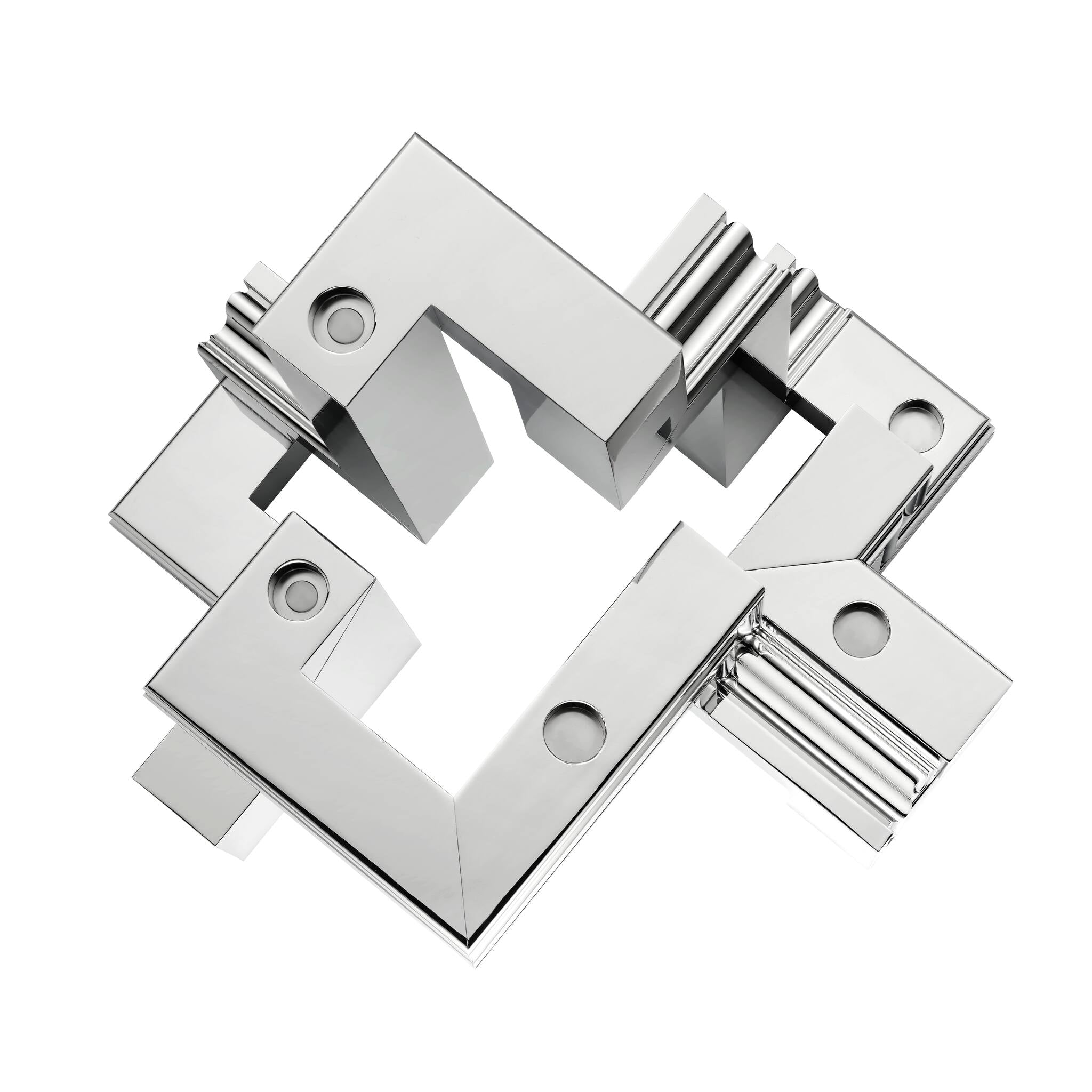 Christofle Perspectives Chrome Aluminium 5-light Candelabra — additional view