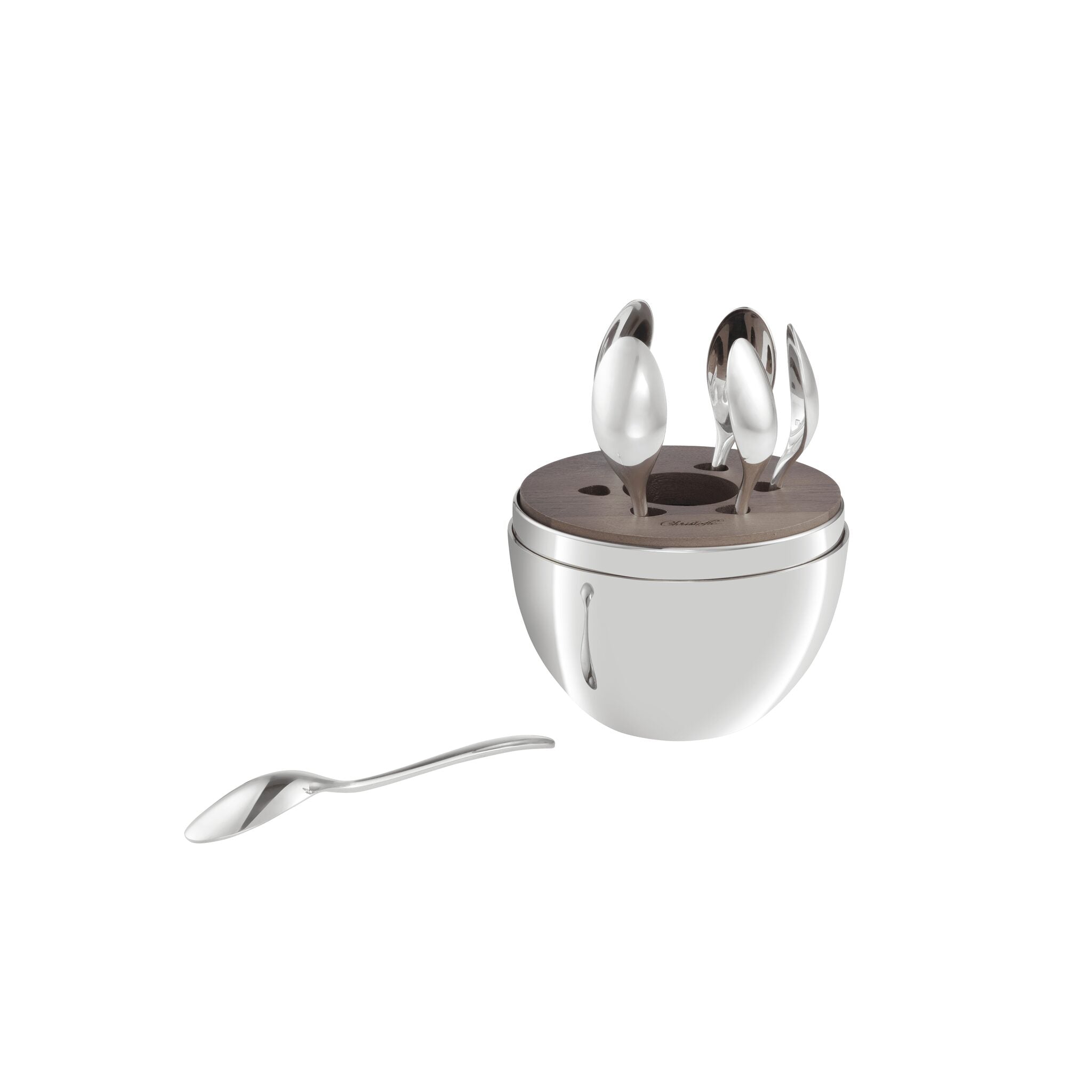 Christofle Mood Skyline 6-Piece Silver-Plated Espresso Spoon Set - ISTANBUL — additional view