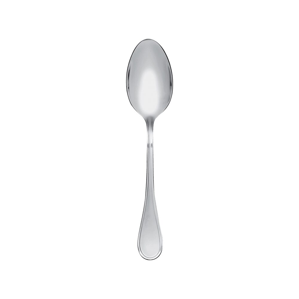 Christofle Stainless Steel After Dinner Teaspoon in stainless steel on a white background