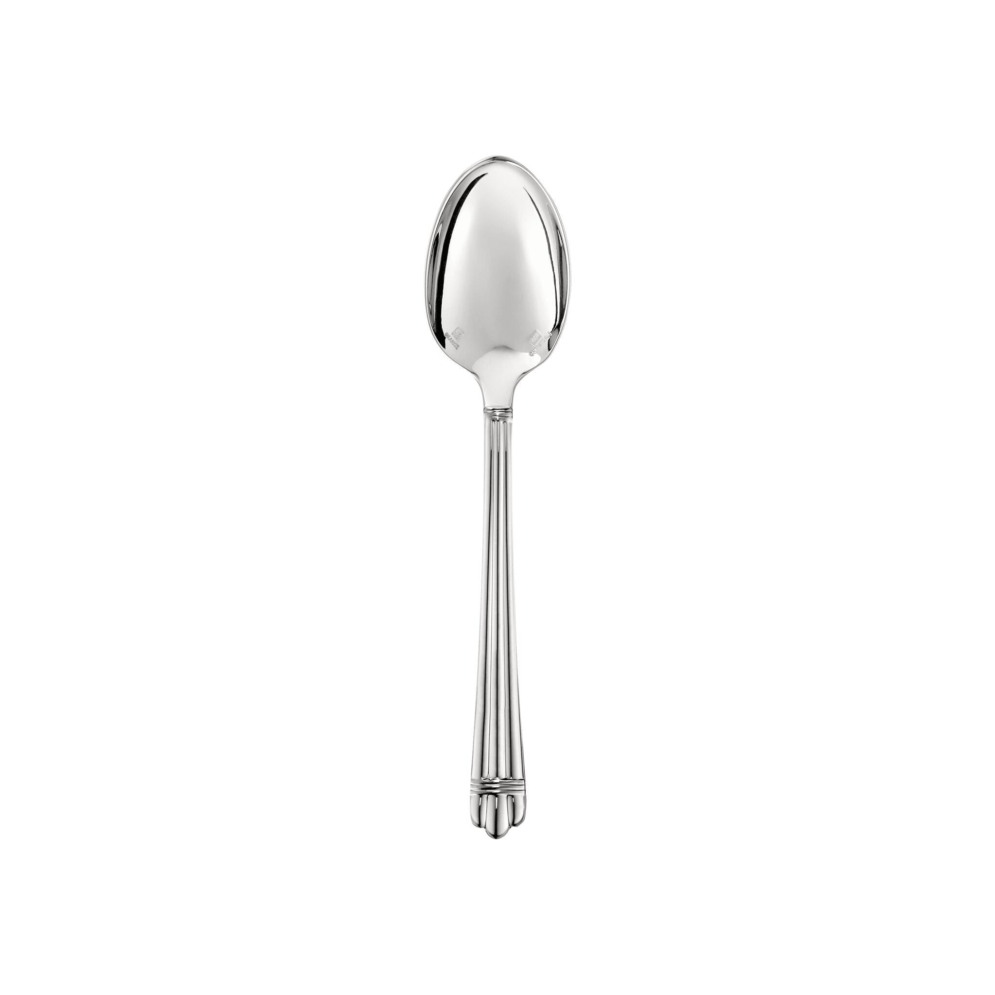 Christofle Aria Silver-Plated Coffee Spoon in silver-plate on a white background