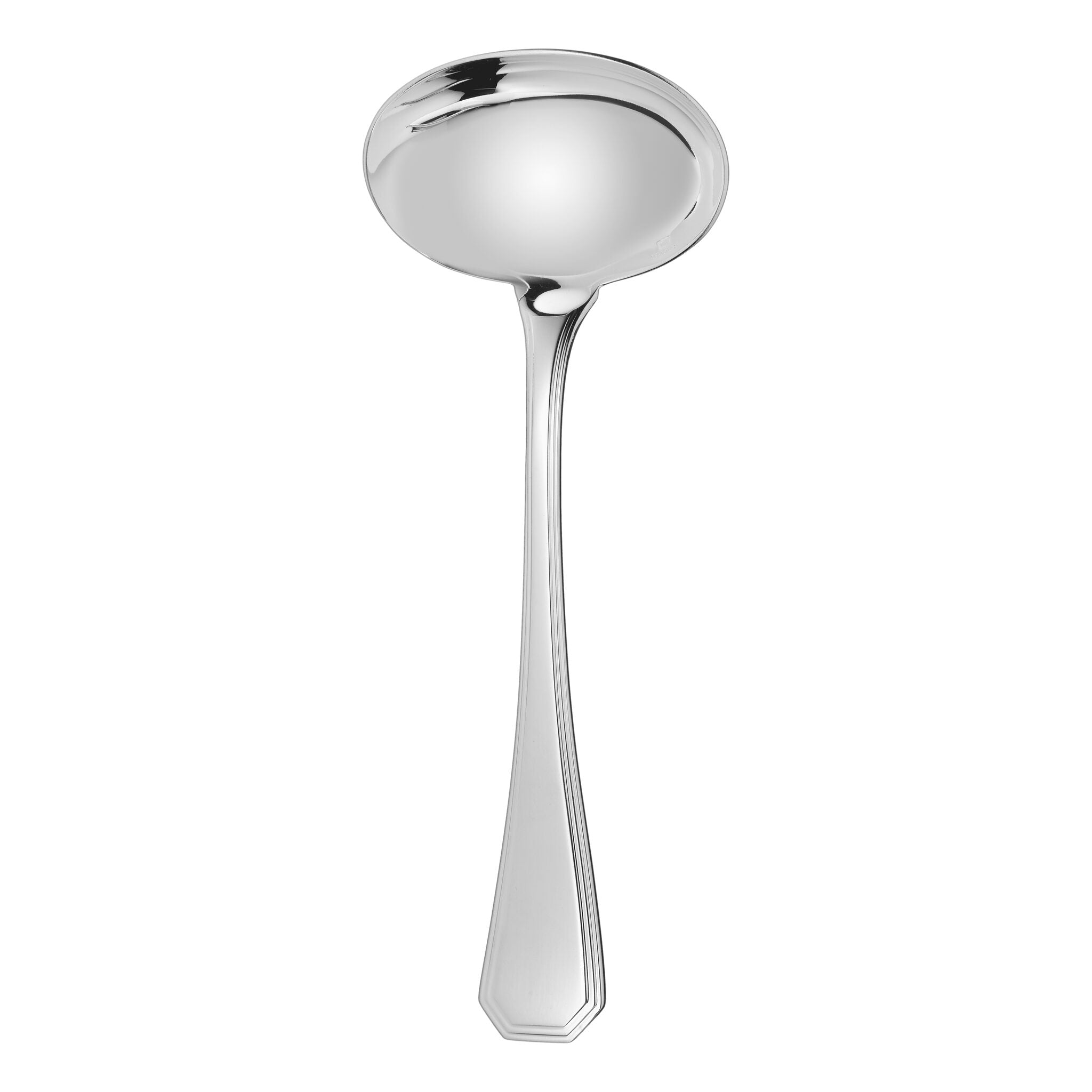 Christofle America Silver-Plated Gravy Ladle in silver-plate on a white background