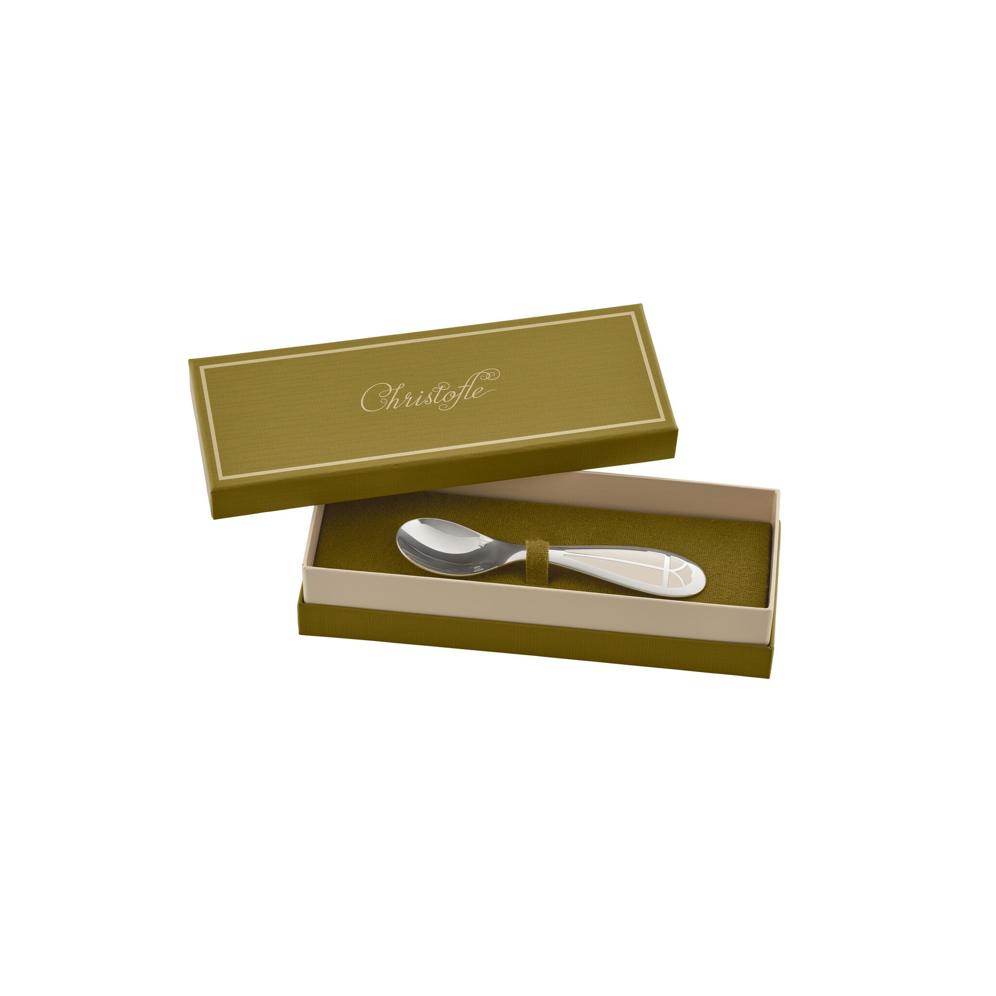 Christofle Talisman Silver-plated Baby Spoon - Ivory — additional view