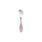 Christofle Talisman Silver-Plated Baby Spoon - Rose Quartz in silver-plate on a white background