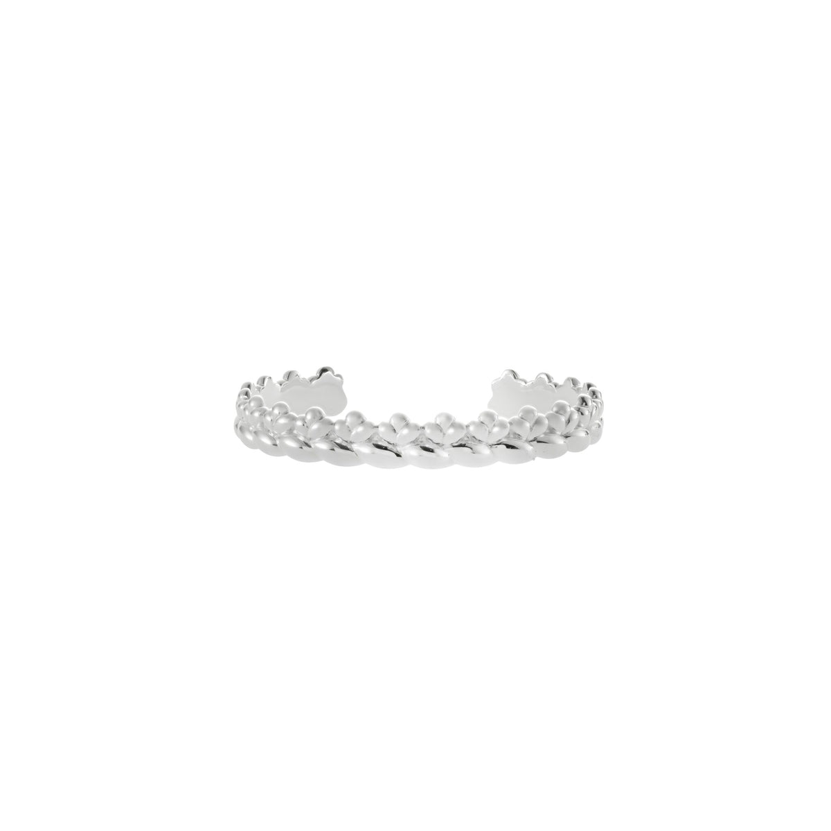 Christofle Babylone Sterling Silver Bangle on a white background