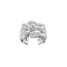 Christofle Babylone Sterling Silver Cuff Bracelet on a white background