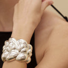 Christofle Babylone Sterling Silver Cuff Bracelet, view 3