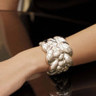 Christofle Babylone Sterling Silver Cuff Bracelet, view 5