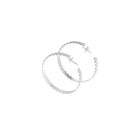 Christofle Babylone Sterling Silver Hoop Earrings, view 7