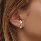 Christofle Babylone Sterling Silver T-Bar Ear Cuff, view 4