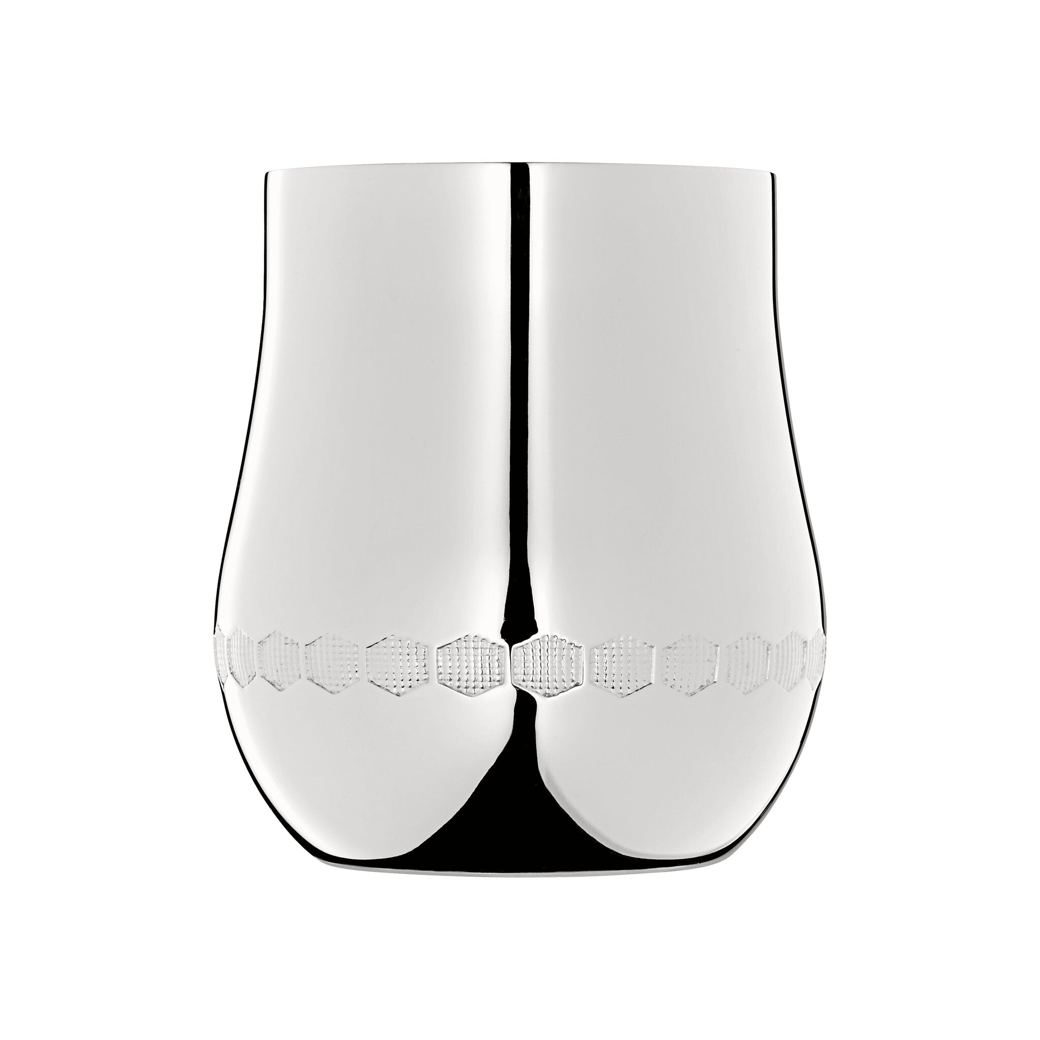Christofle Beebee Silver-Plated Baby Cup in silver-plate on a white background