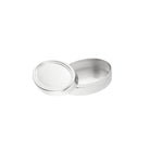 Christofle Bonbonnière Silver-Plated Mandorla Trinket Box on a white background