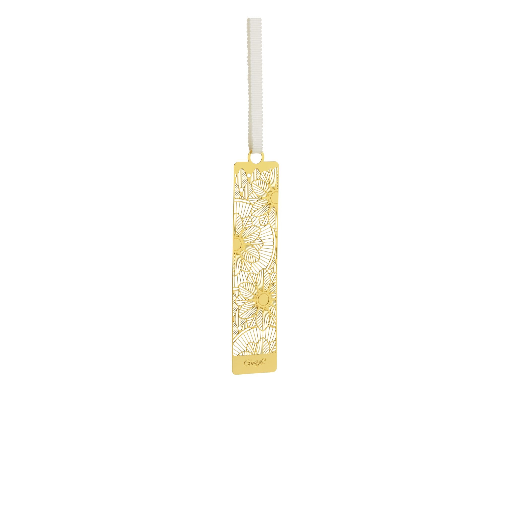 Christofle Rosette Gilded Metal Bookmark — additional view