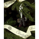 Christofle Sous le Sapin Stainless Steel Bow 2026 Edition Ornament, view 2