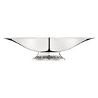 Christofle Malmaison Silver-Plated Fruit Bowl with Pedestal Base in silver-plate on a white background